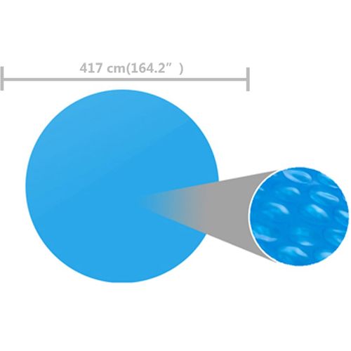 Pokrivač za bazen plavi 417 cm PE slika 10