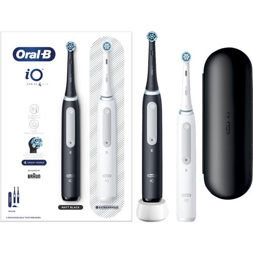 Oral-B Električna četkica iO Series 4 Duo Pack (Black + White) slika 6