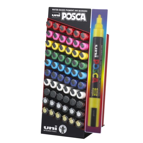 UNI POSCA marker pc-5m razne boje 60/1 u displeju slika 1