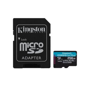 KINGSTON U3 V30 microSDXC 256GB Canvas Go Plus 170R A2 + adapter SDCG3/256GB