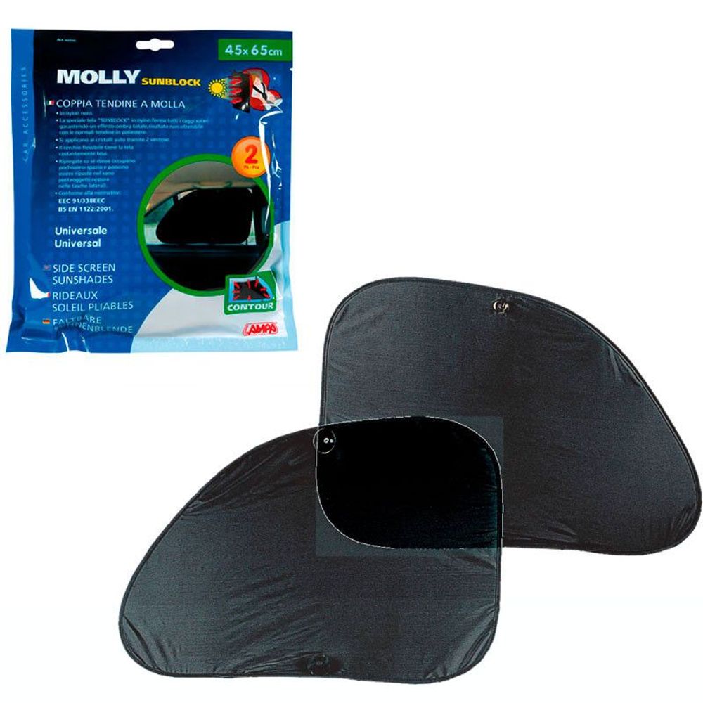 LAMPA Zaštita od sunca za automobil, crna, bočna 45 x 65cm slika 1