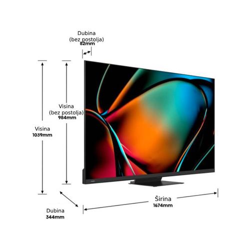 Hisense 75U8KQ Televizor 75" Mini-LED, 4K UHD, Smart slika 5