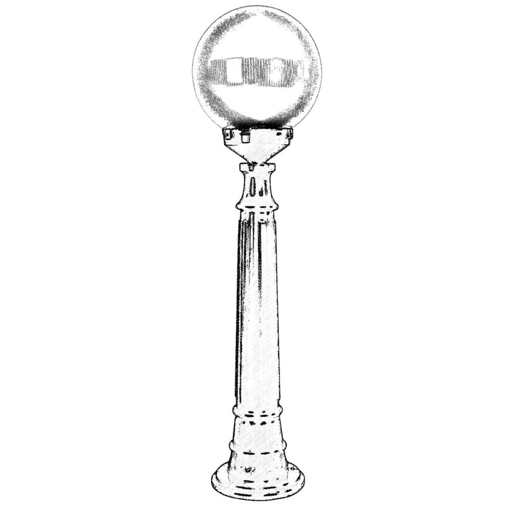 BSU-68160-BSY-M2-B Crna Spoljna Podna Lampa slika 2