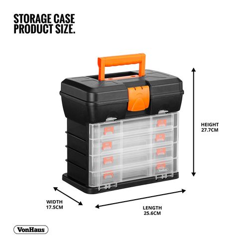 VonHaus portable case with drawers slika 3