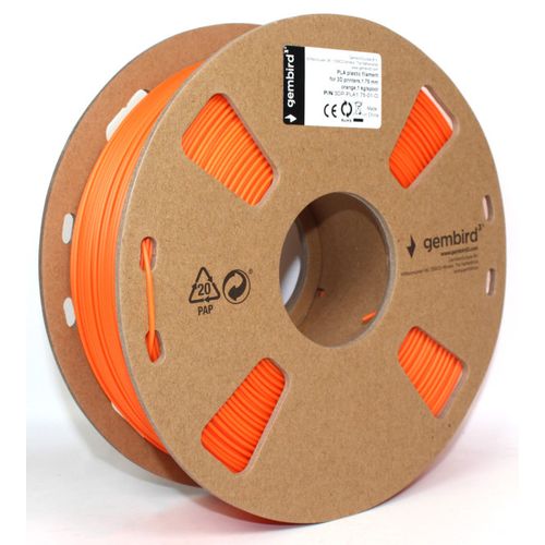 3DP-PLA1.75-01-O PLA Filament za 3D stampac 1,75mm kotur 1KG ORANGE slika 3