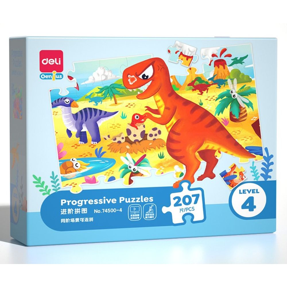 Deli Puzzle za djecu 74500-4 207kom - nivo 4  slika 1