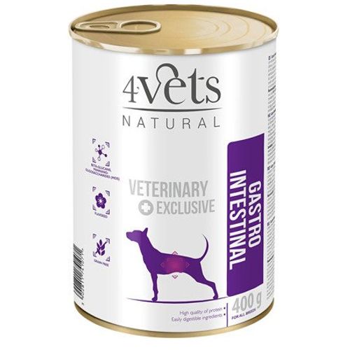 4Vets Natural Dog Veterinarska Dijeta Gastro Intestinal 400g slika 1