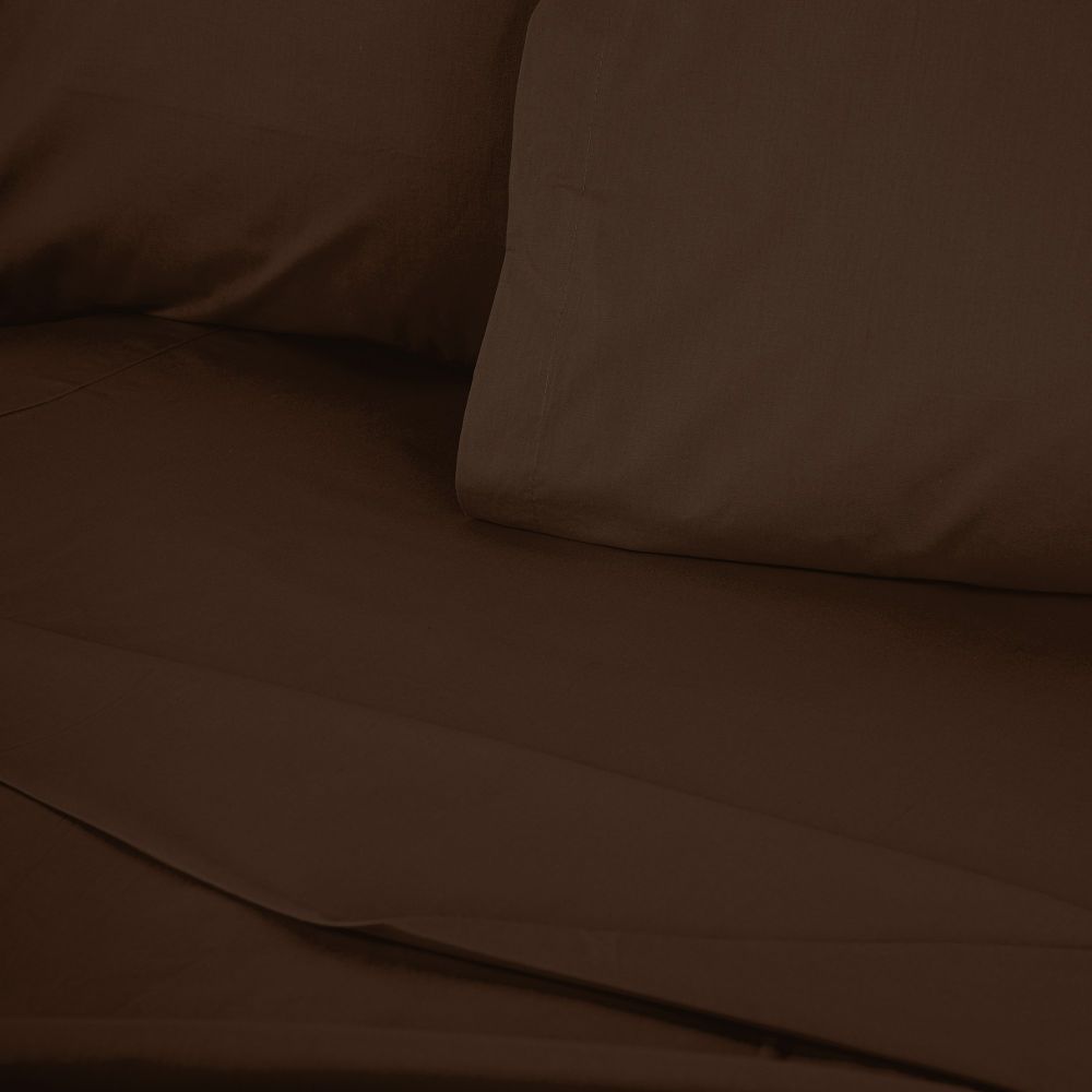 Ranforce king fitted sheet (FR) (IT) (ES) (DE) Tonne Brune - 88, colour: dark brown slika 3