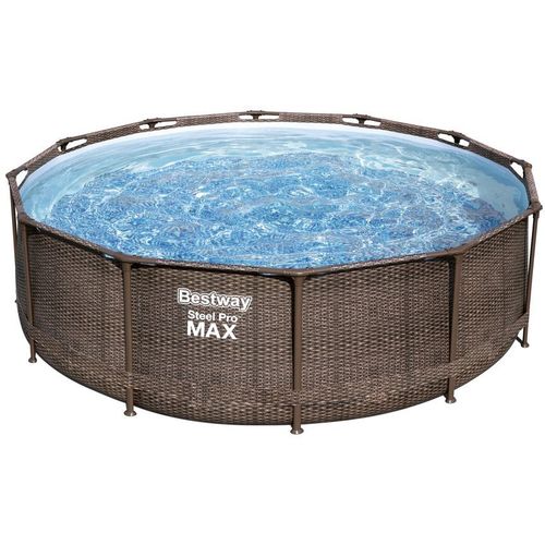 Montažni bazen Bestway Steel Pro Max s ratanom 366*100 cm slika 4