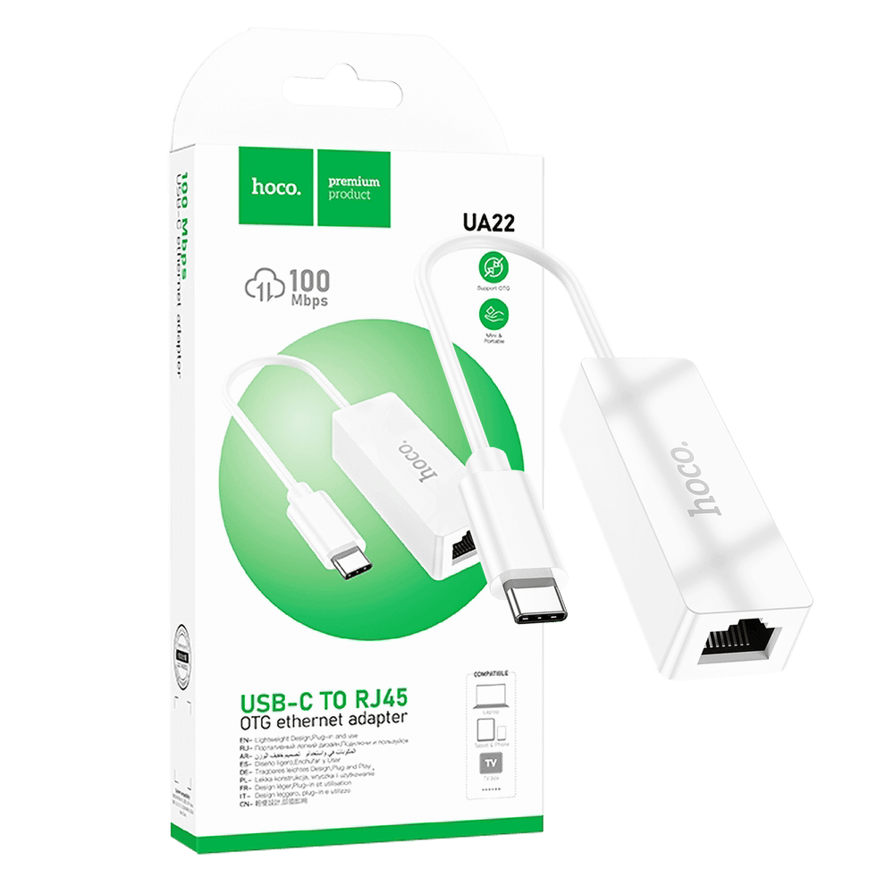 hoco. Adapter USB type C na LAN - UA22 type C slika 1