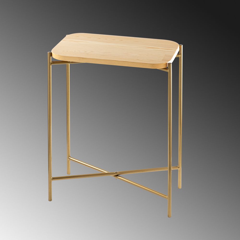 Shb-003-A Gold Prirodni Stolić za Kafu slika 5