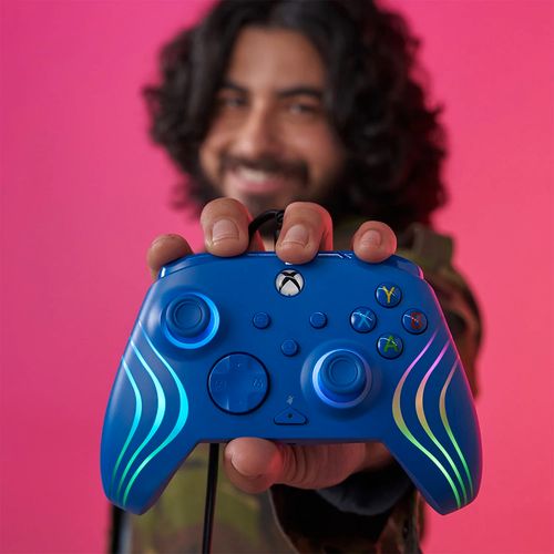 PDP XBOX WIRED CONTROLLER AFTERGLOW WAVE BLUE slika 8