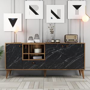 Woody Fashion Konzola, Napoli - Black Marble