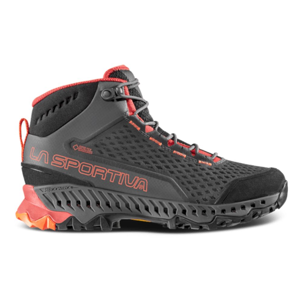 La Sportiva Muške gležnjerice Stream GTX, Carbon/Cherry Tomato slika 2