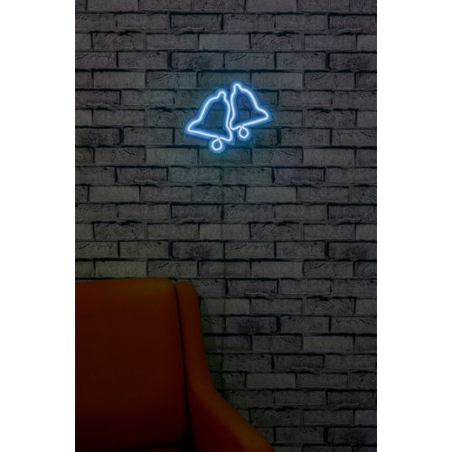 Wallity Ukrasna plastična LED rasvjeta, Bells - Blue slika 2