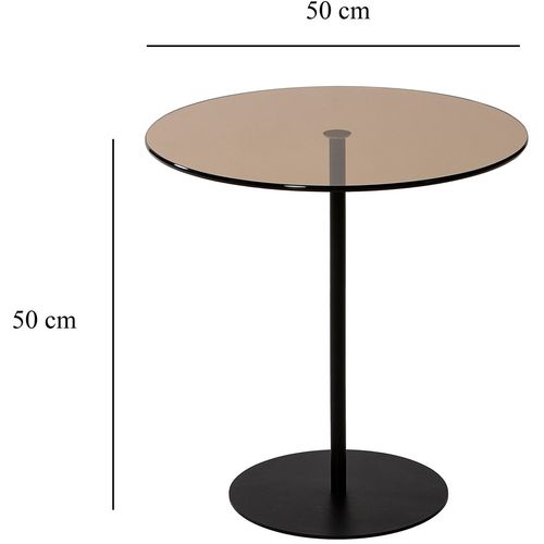 Woody Fashion Bočni stol, Chill-Out - Black, Bronze slika 5