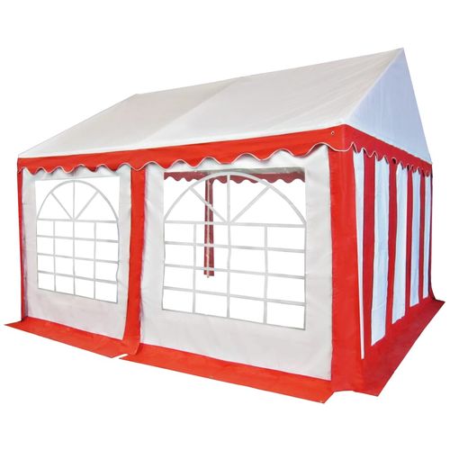 Vrtni šator od PVC-a 3 x 4 m crveno-bijeli slika 23