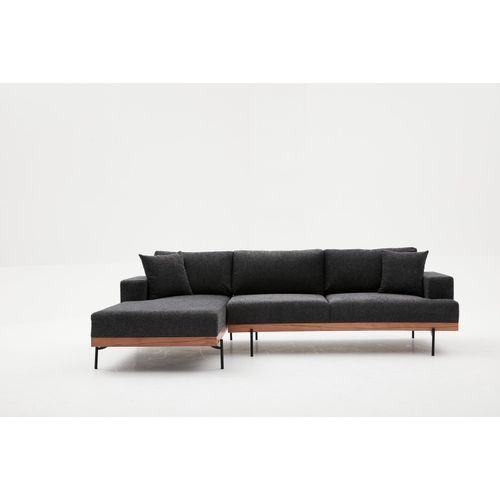 Atelier Del Sofa Kutna garnitura, Antracit, Liva Left - Anthracite slika 6