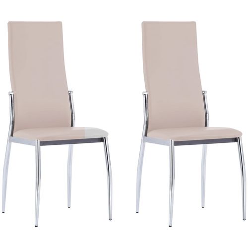 Blagovaonske stolice od umjetne kože 2 kom boja cappuccina slika 34