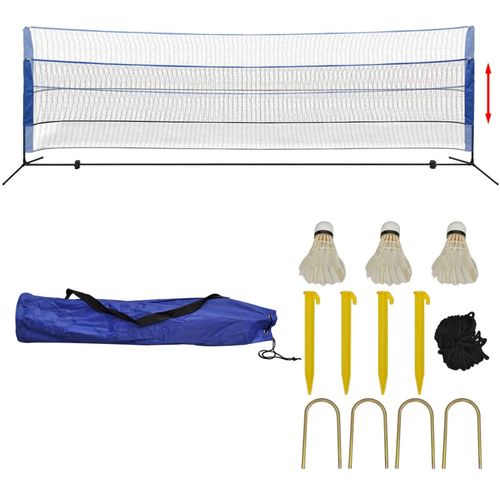 Set za Badminton s Mrežom i Lopticama 500x155 cm slika 25