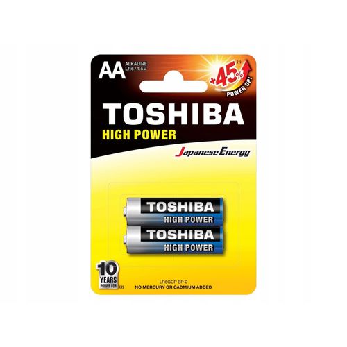 Toshiba High Power Alkalna Baterija Lr6 Bp 2/1 slika 1