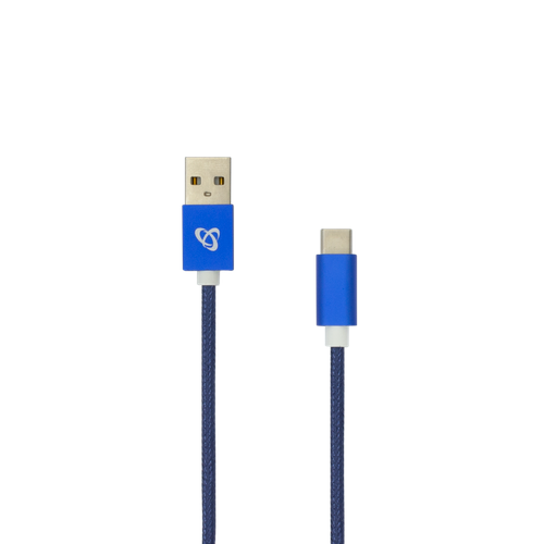 SBOX kabel USB->TYPE C M/M 1,5M Fruity plavi slika 3