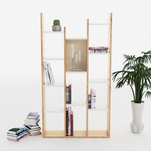 Lagomood Vito - Oak, White Oak
White Bookshelf slika 3