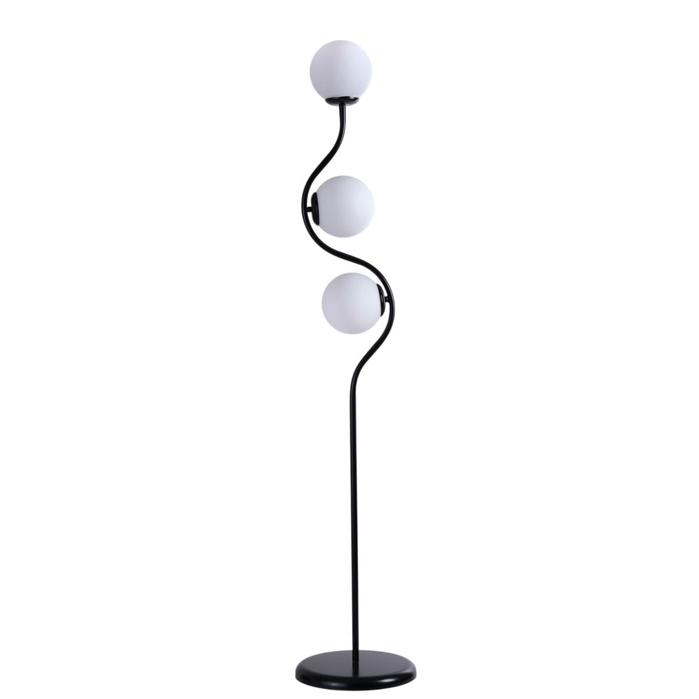Opviq Podna lampa 947, bijela, crna slika 2