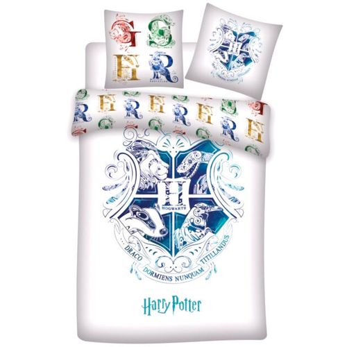 Harry Potter Hogwarts set posteljine 140x200 cm slika 1