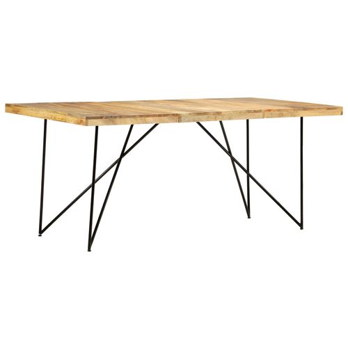 Blagovaonski stol od masivnog drva manga 180 x 90 x 76 cm slika 28