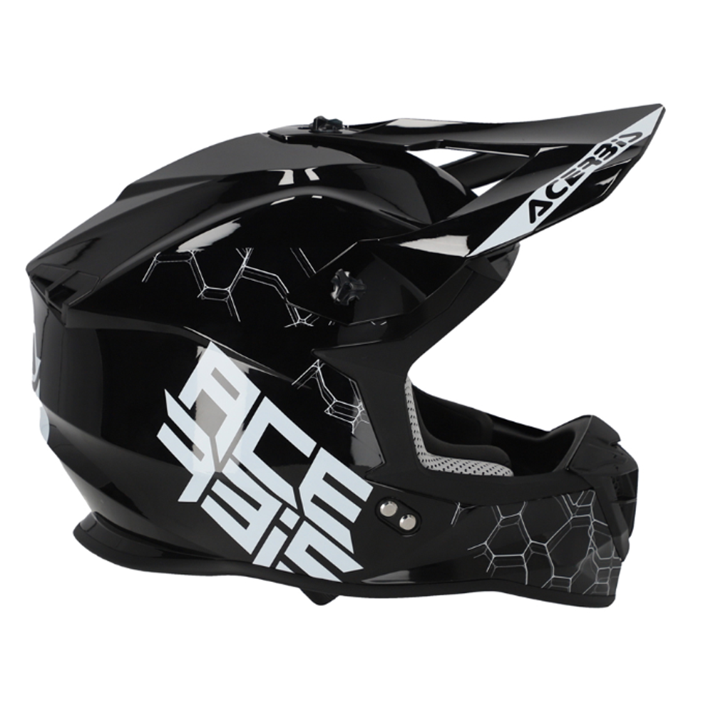 Zatvorena - full face off road kaciga za motor XL vel. Acerbis Linear 2206 - Crna slika 3