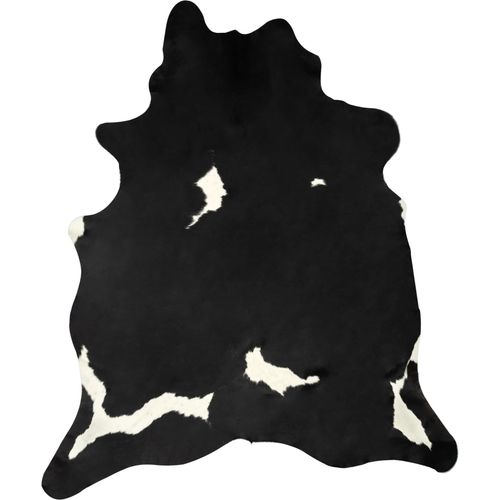Tepih od prave kravlje kože 150 x 170 cm crno-bijeli slika 28