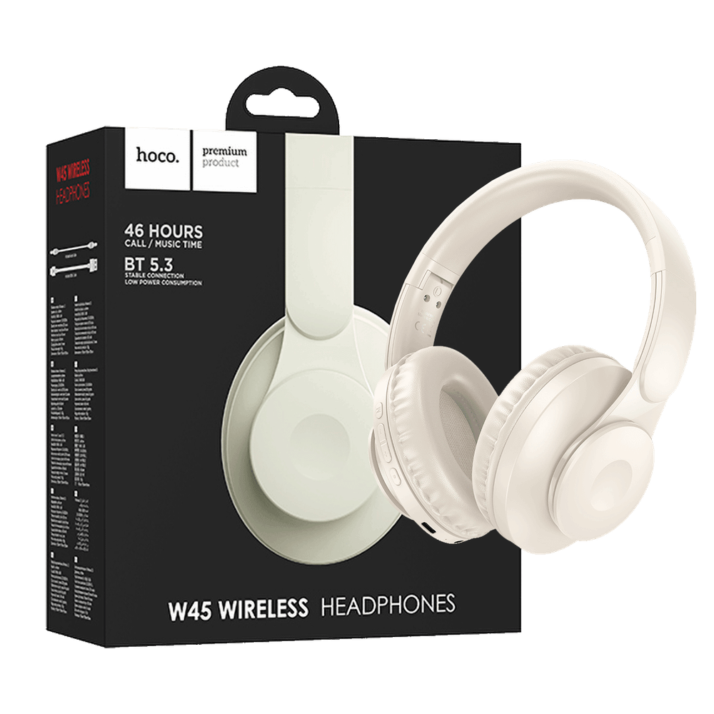 hoco. Slušalice bežične, Bluetooth - W45 Enjoy, White slika 1