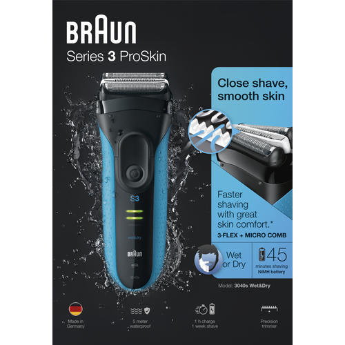 BRAUN 3040 WET&DRY brijaći aparat / aparat za brijanje slika 2