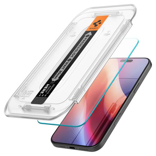 Spigen - Glas.tR EZ-FIT (2 kom) kaljeno staklo AGL07928 za iPhone 16 Pro - prozirno slika 3