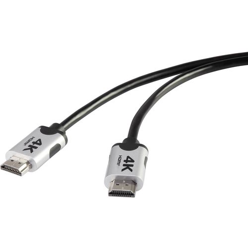 SpeaKa Professional HDMI priključni kabel 3.00 m audio povratni kanal (arc), Ultra HD (4K) HDMI, pozlaćeni kontakti crna  Premium HDMI  4k/Ultra-HD priključni kabel  3.00 m crna SpeaKa Professional slika 5