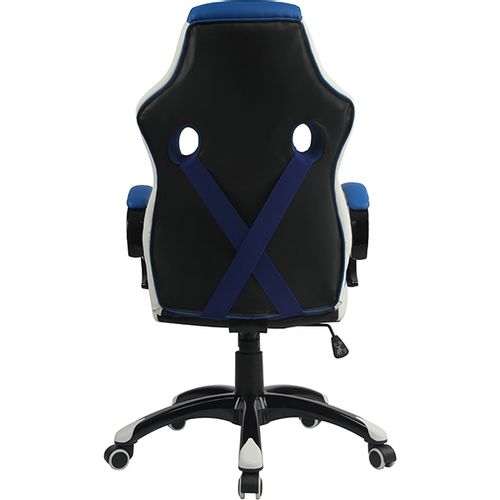 Gamerska stolica Bytezone Racer PRO (crno-siva-plava) slika 4