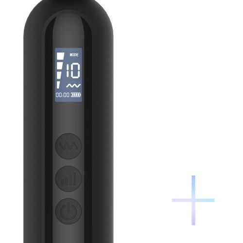 Digitalni masažni vibrator BLACQ, crni slika 6