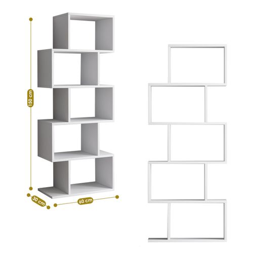 Meric - White White Bookshelf slika 4