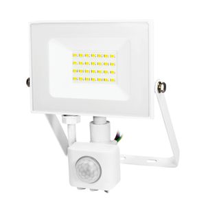 LED reflektor 20 W s detektorom pokreta, 4000 K (neutralno bijela boja svjetla), 1600 lm, IP44, 30 000 h, bijeli