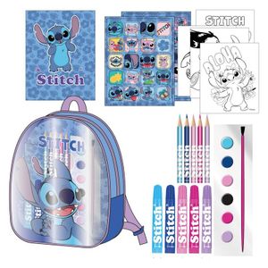 Disney Stitch backpack stationery set