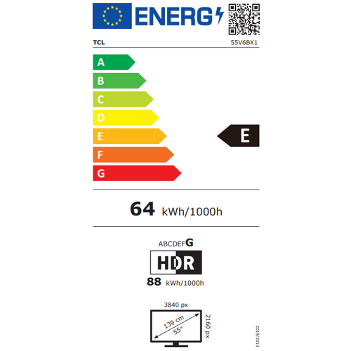 TCL televizor LED TV 55V6B, UHD, Google TV slika 2