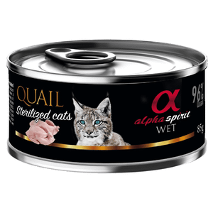 Alpha Snack Quail Sterilised, monoproteinska hrana za sterilizirane mačke, prepelica, 85 g