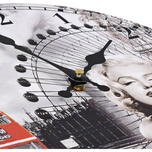 Starinski zidni sat sa slikom Marilyn Monroe 30 cm slika 16