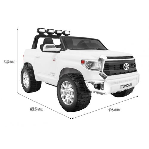 Licencirani auto na akumulator Toyota Tundra XXL - dvosjed - bijeli slika 2