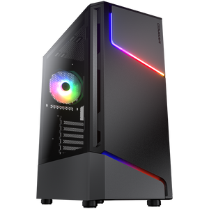 COUGAR MX360 RGB Kućište za Računalo - Mid Tower s Metalnom Prednjom Pločom i ARGB Trakama