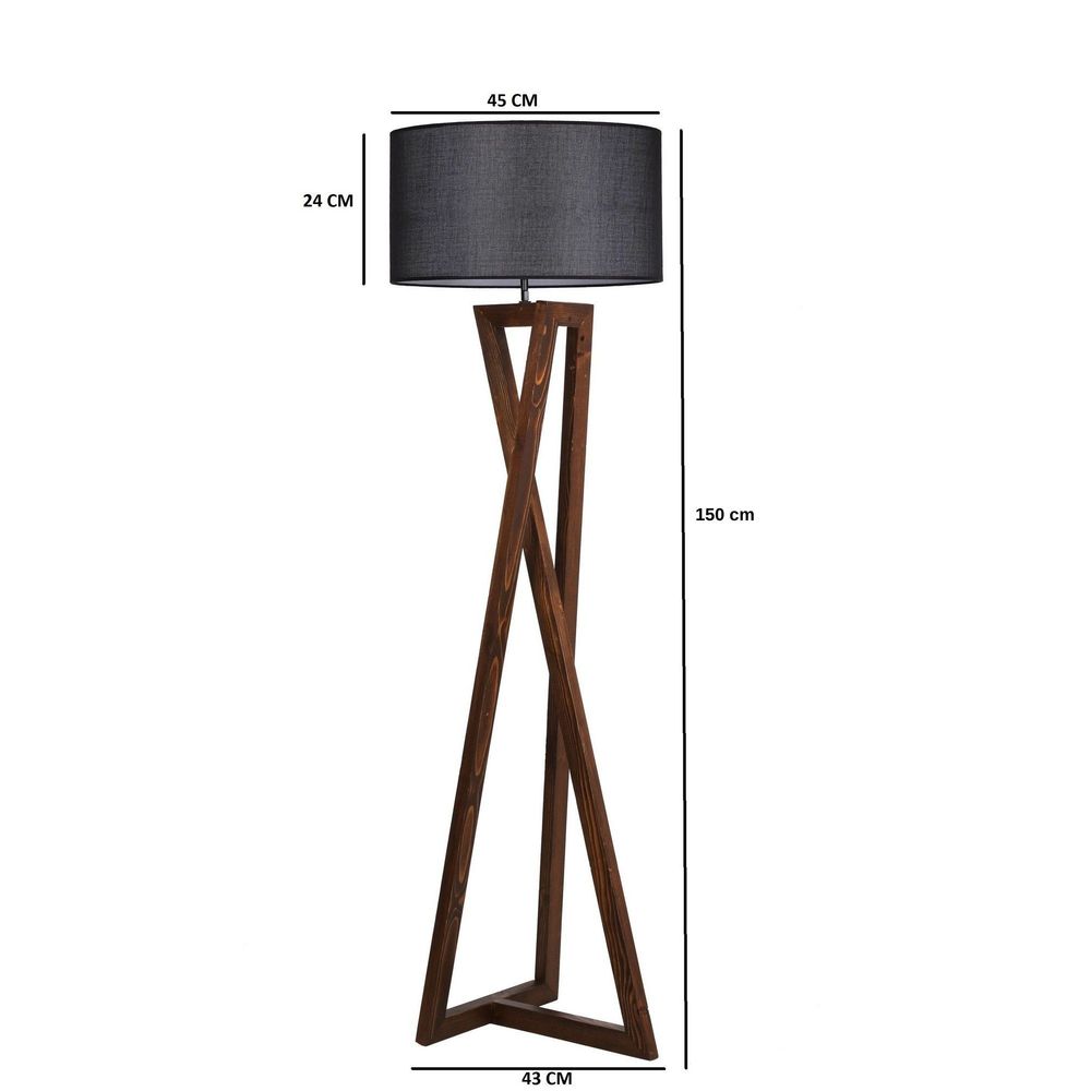 8278-1 Black
Walnut Floor Lamp slika 4