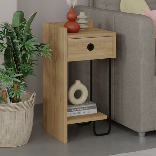 Sirius Left - Oak v2 Oak Nightstand slika 2