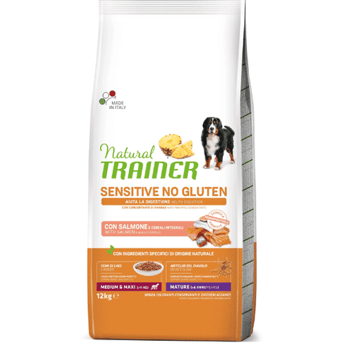 Trainer Natural Medium/Maxi Mature Sensitive No Gluten Losos 12 kg slika 1