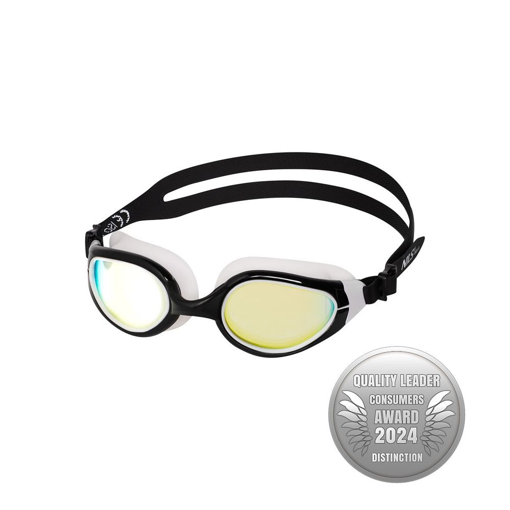 Nqg480maf crno/bijele naočale za plivanje nils aqua slika 6